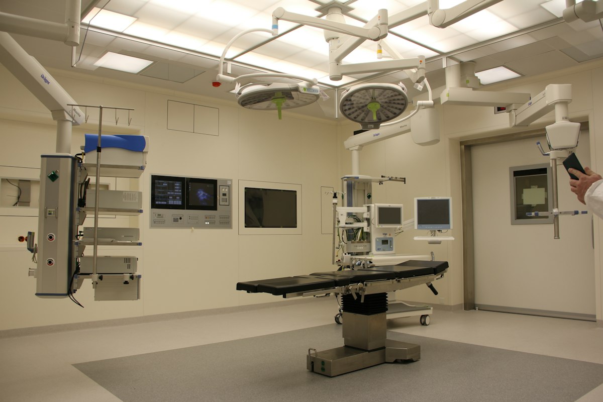 Clinician reviewing an X-ray